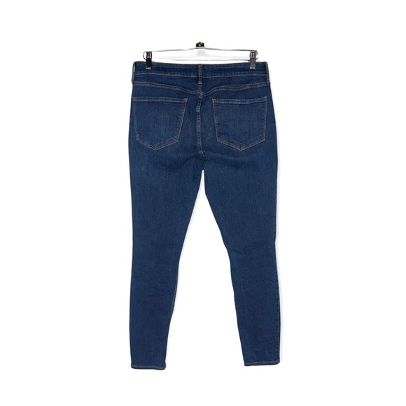 OLD NAVY Blue Distressed Rockstar Super Skinny Mid-Rise Jeans 12 Long - Picture 3 of 6